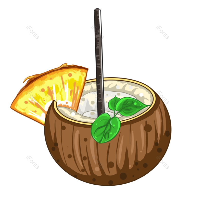 卡通图片,夏天元素,甜品PNG,饮品免抠素材